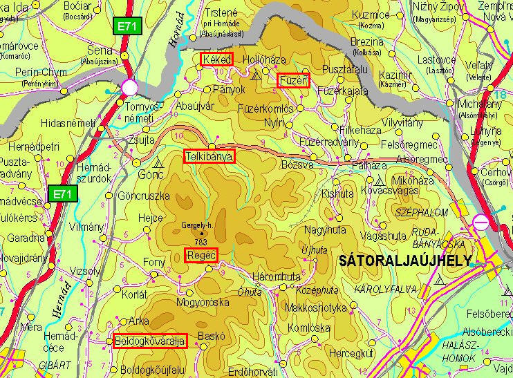 boldogkőváralja térkép Castles of Zemplén   2005.09.17 18. boldogkőváralja térkép